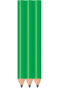 Neon Green Golf Pencils - Round - Bulk