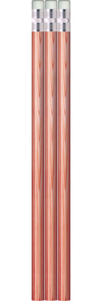Natural Wood Pencils - Lacquered - Round - Blank