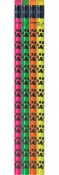 Assorted Neon Paw Print Pencils