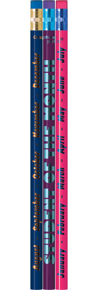 Student of the Month Metallic Foil Pencils