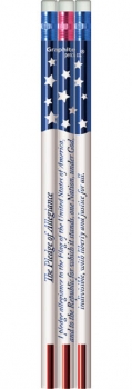 Pledge of Allegiance Metallic Foil Pencils