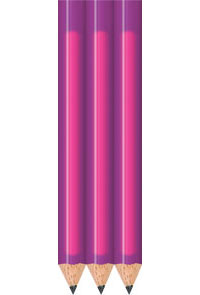 Violet Heat Activated Golf Pencils - Round - Bulk
