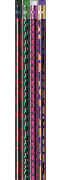 Budget Foil Pencils - Animal Print