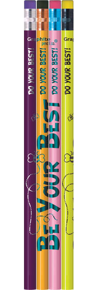 Do Your Best - Be Your Best Metallic Foil Pencils