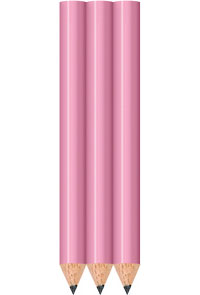 Pink Golf Pencils - Round - Bulk