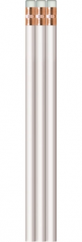 White Recycled Newspaper Pencils - Blank