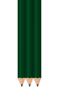 Golf Green Golf Pencils - Round - Bulk