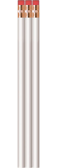 White Pencils - Round - Blank