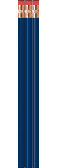 Royal Blue Pencils - Round - Blank
