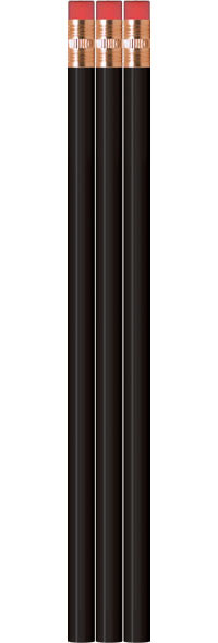 Black Pencils - Round - Blank