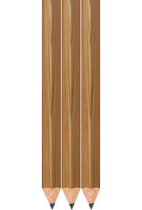 Natural Golf Pencils - Hexagon - Bulk