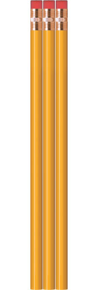 Yellow Pencils - Round - Blank