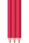 Neon Pink Golf Pencils - Hexagon - Bulk