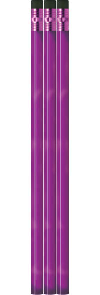 Purple Rain Watercolor Look Pencils - Round - Blank
