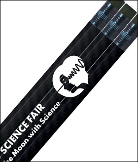 Carbon Fiber Round Personalized Pencils - 1 Color Imprint